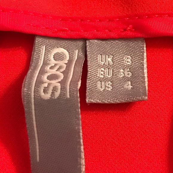 ASOS Red Faux Wrap Skirt - Picture 5 of 6